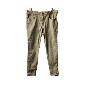 American Eagle Outfitters Chinos Womens 14 Tan Skinny Career Casual Mid Rise